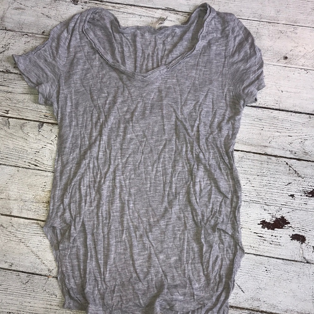 Flowy wide v neck top